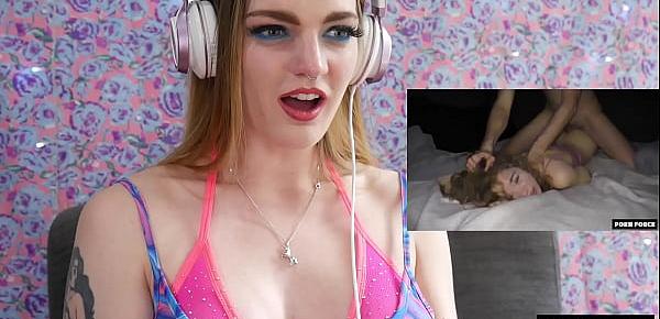  Carly Rae Summers Reacts to ROUGH POWER FUCK MAKES HER BRAIN MELT - PF Porn Reactions Ep IV
